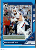 Dawson Knox 2024 Optic Aqua Prizm 195/299 Buffalo Bills
