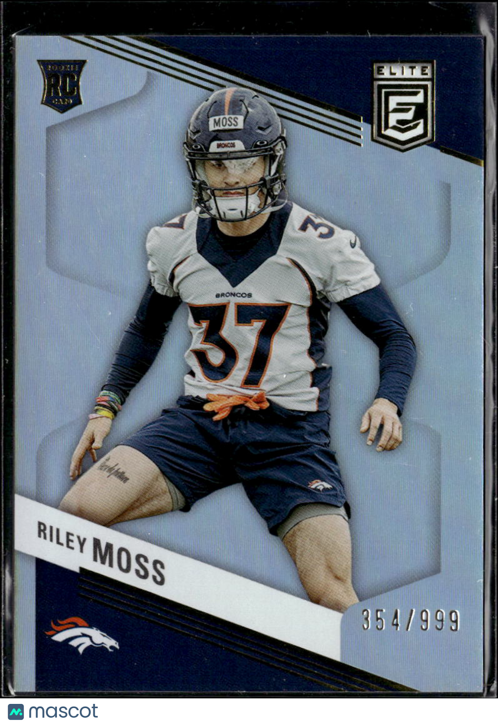 Riley Moss 2023 Elite Rookie RC 354/999 Denver Broncos