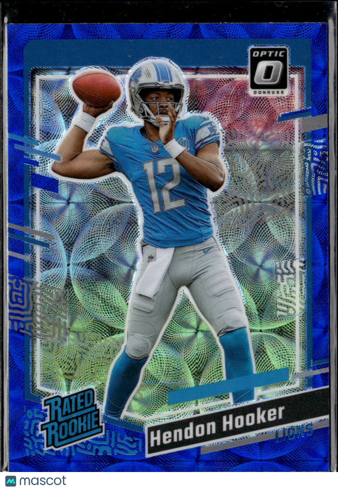 Hendon Hooker 2023 Optic Rated Rookie Blue Scope RC Detroit Lions