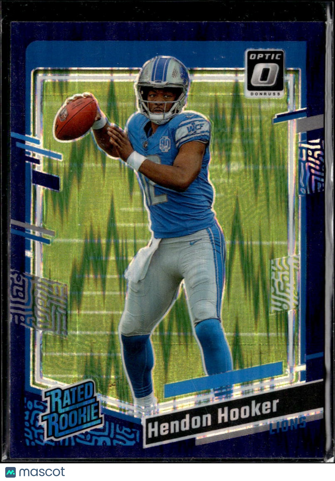 Hendon Hooker 2023 Optic Rated Rookie Purple Shock RC Detroit Lions