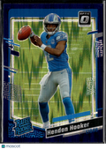 Hendon Hooker 2023 Optic Rated Rookie Purple Shock RC Detroit Lions