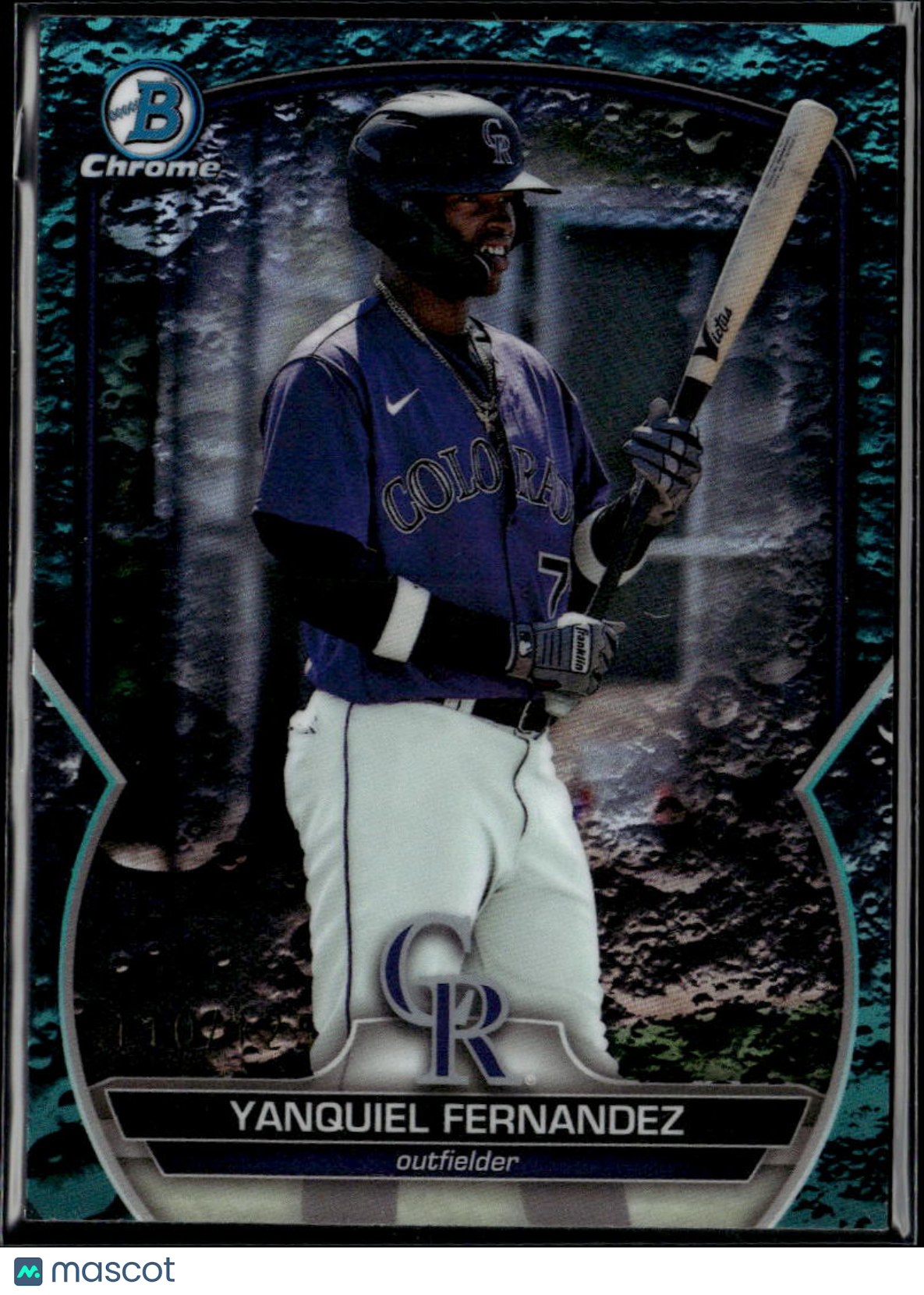 Yanquiel Fernandez 2023 Bowman Chrome Lunar Glow 110/125 Colorado Rockies