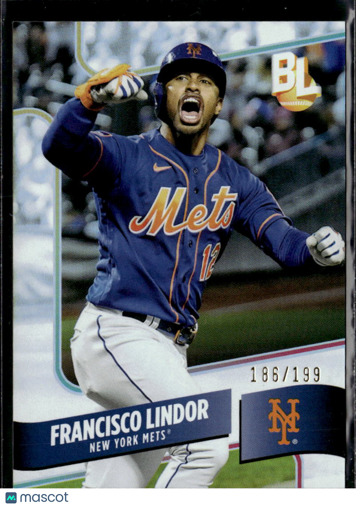 Francisco Lindor 2024 Topps Big League Holo 186/199 New York Mets