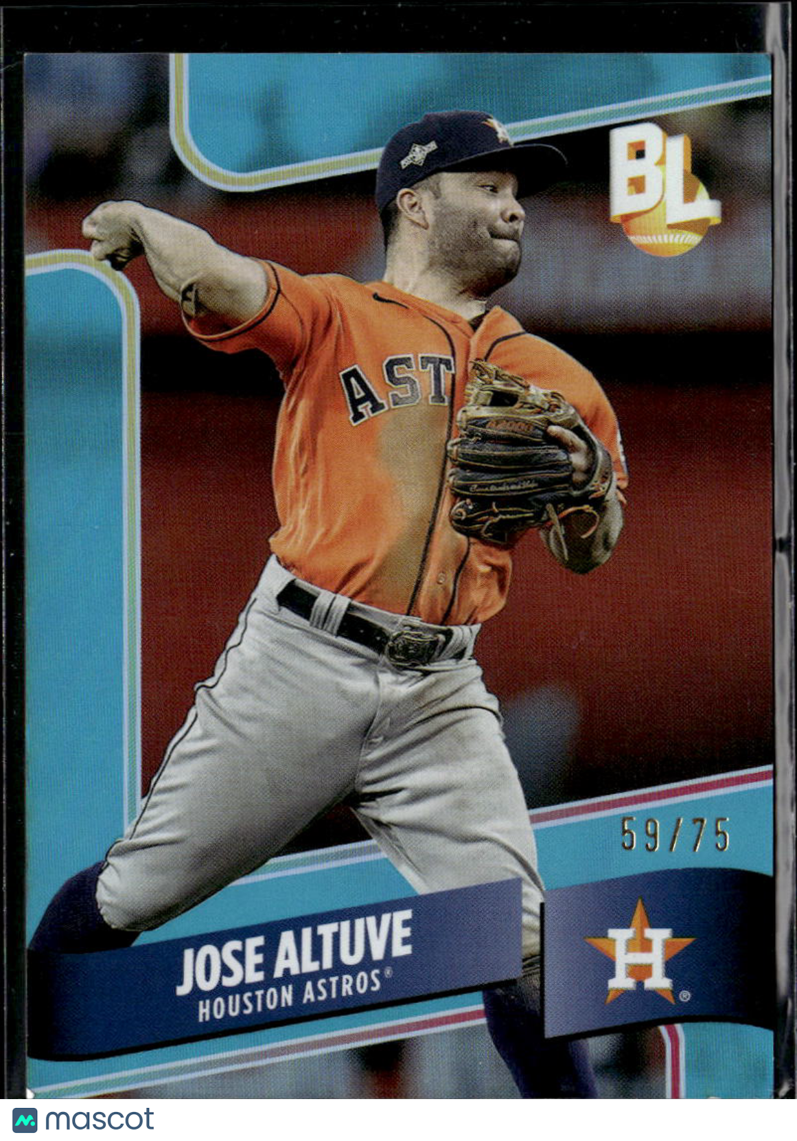 Jose Altuve 2024 Topps Big League Blue 59/75 Houston Astros