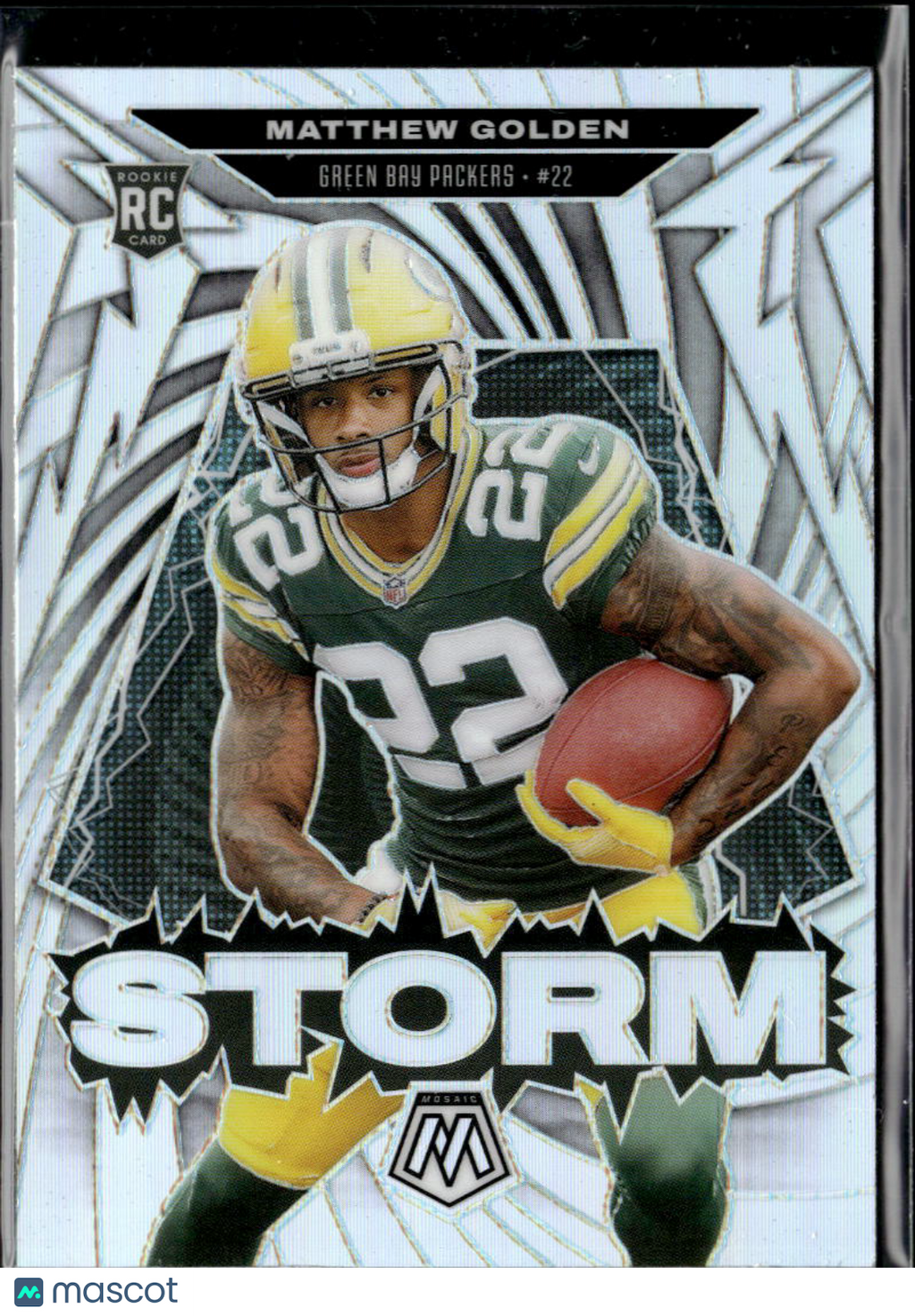 Matthew Golden 2025 Mosaic Storm Silver Rookie RC Green Bay Packers