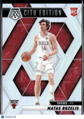 Matas Buzelis 2025 Mosaic Silver Rookie RC City Edition Chicago Bulls