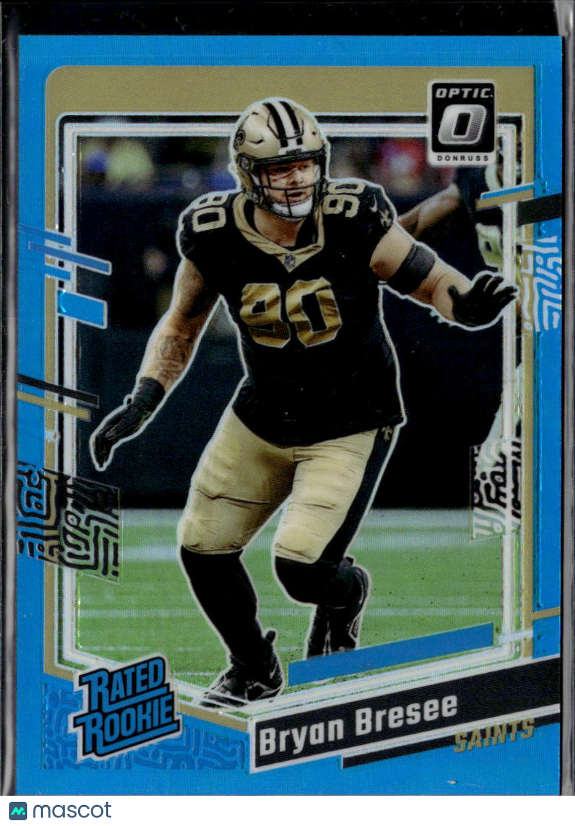 Bryan Bresee 2023 Optic Rated Rookie Aqua Prizm RC /299 New Orleans Saints