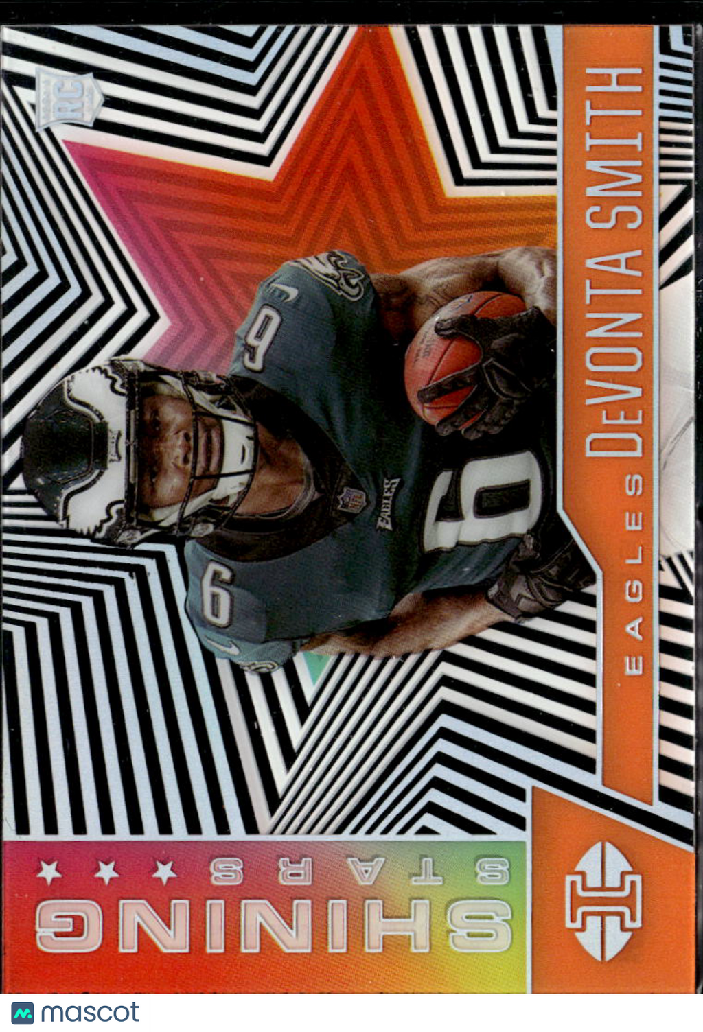 DeVonta Smith 2021 Illusions Orange Shining Stars RC Philadelphia Eagles