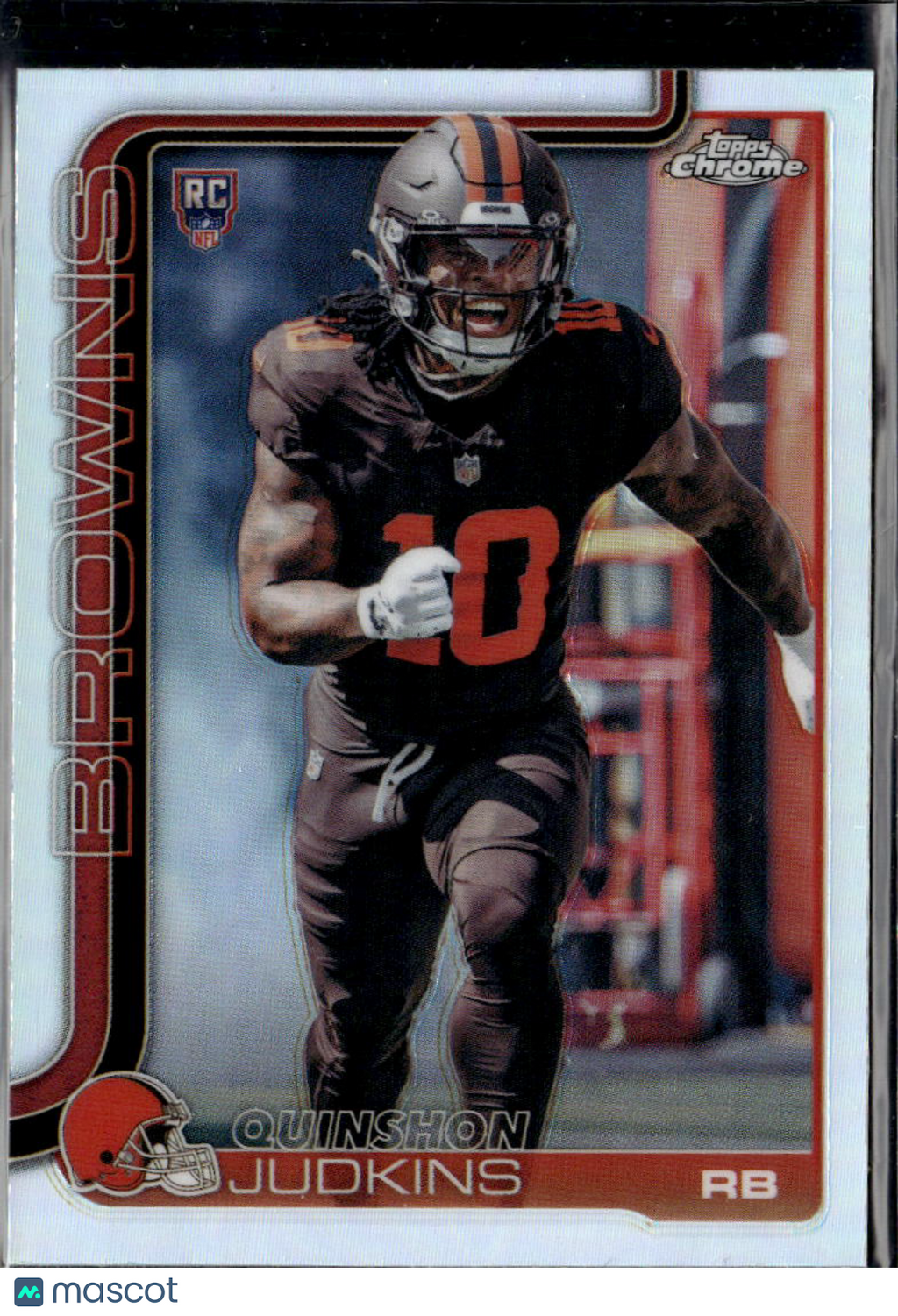 Quinshon Judkins 2025 Topps Chrome RC Refractor Cleveland Browns