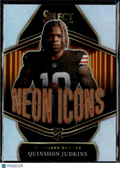 Quinshon Judkins 2025 Select Neon Icons RC Silver Prizm Rookie Cleveland Browns