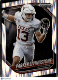 Parker Livingstone 2025 Prizm Black Shock RC 196/249 Texas Longhorns
