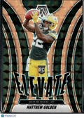 Matthew Golden 2025 Mosaic Elevate Orange Rookie RC Green Bay Packers