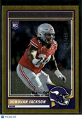 Donovan Jackson 2025 Score RC Gold Rookie /499 Ohio State Minnesota Vikings
