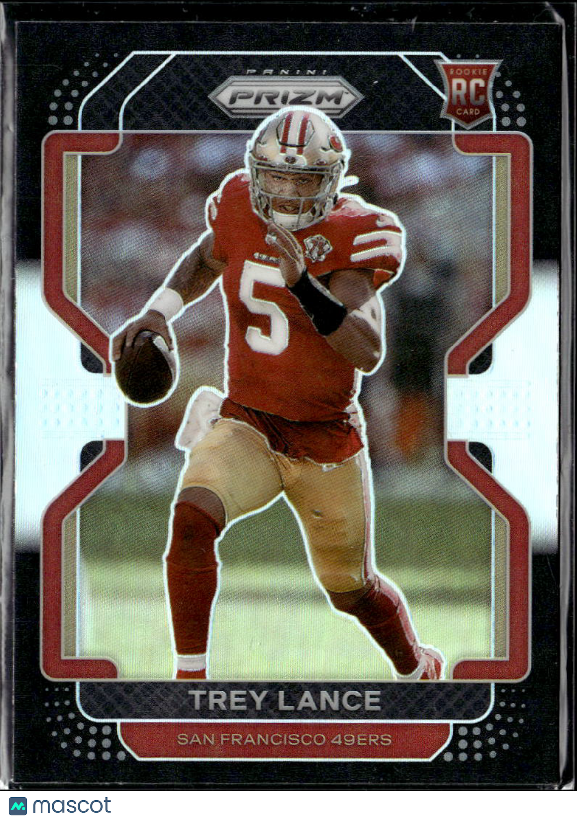 Trey Lance 2022 Prizm Black Silver Prizm Rookie RC San Francisco 49ers
