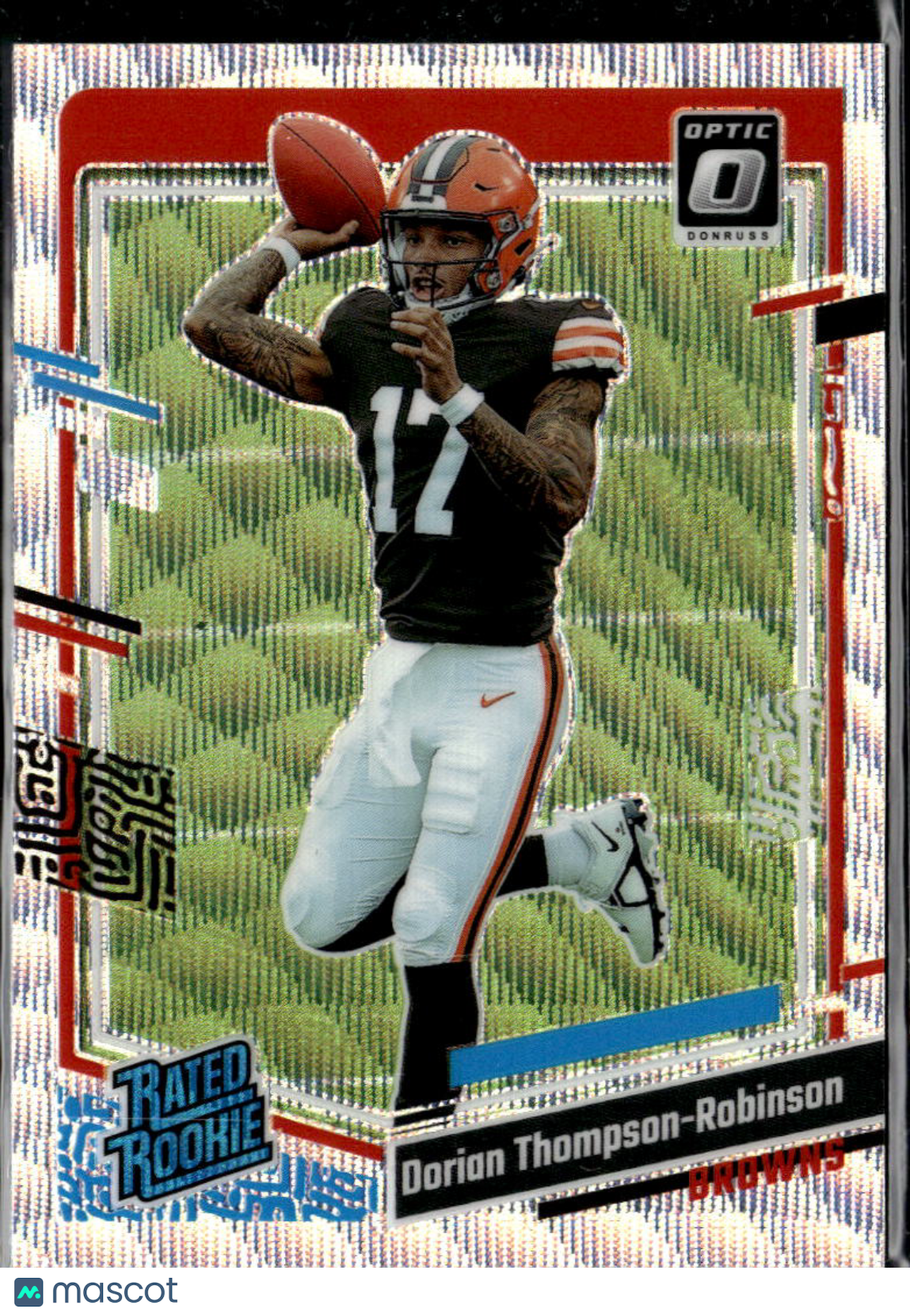 Dorian Thompson-Robinson 2023 Optic Rated Rookie Wave Prizm /300 Browns