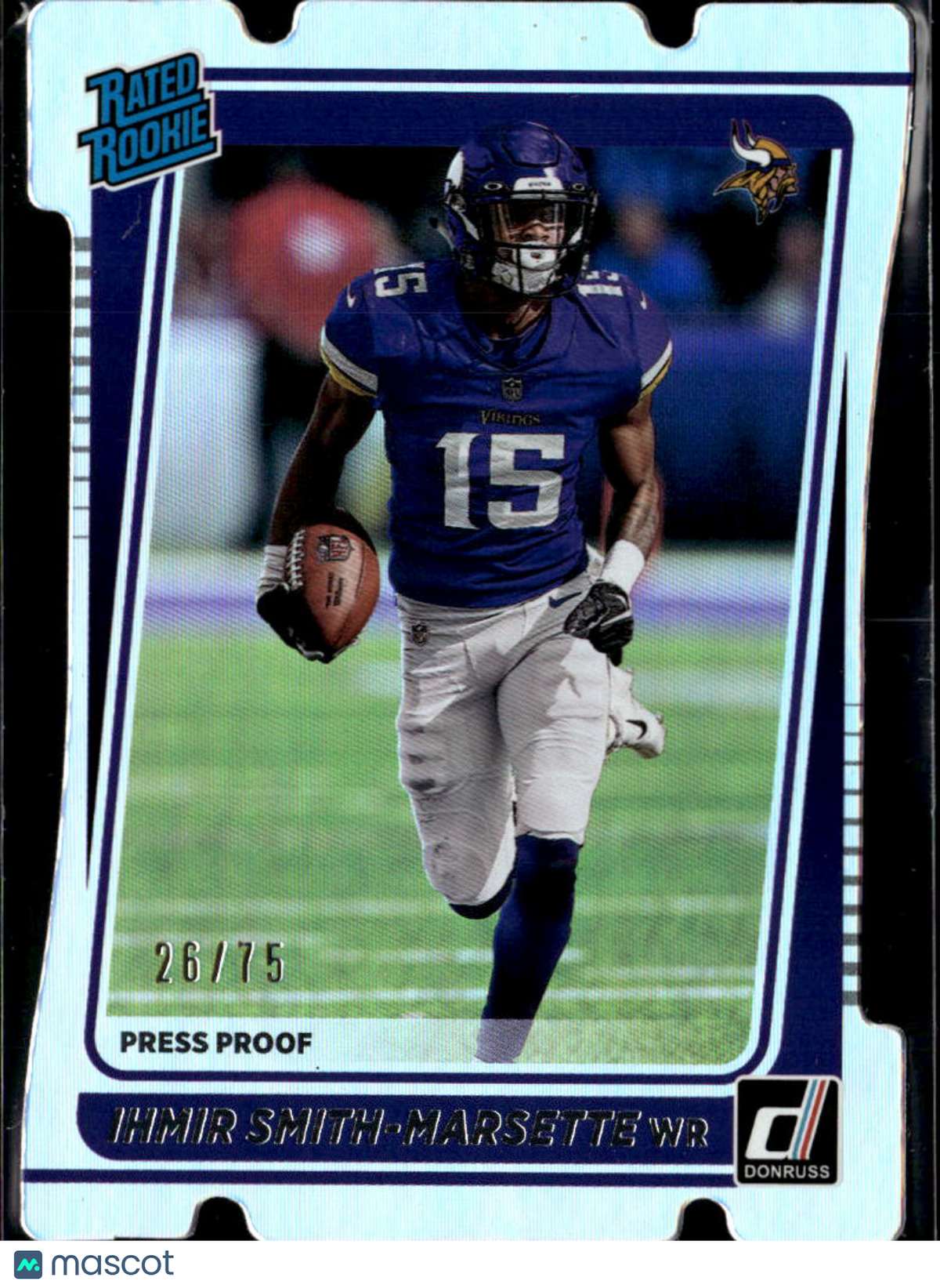 Ihmir Smith-Marsette 2021 Donruss Silver Press Proof RC 26/75 Minnesota Vikings
