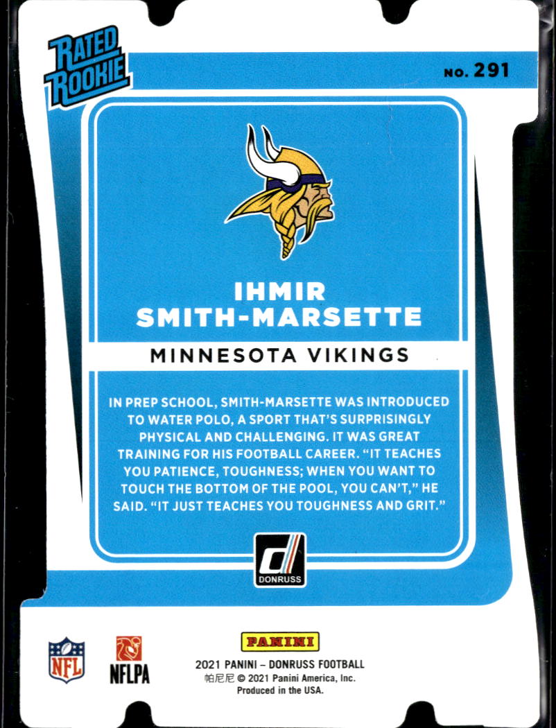 Ihmir Smith-Marsette 2021 Donruss Silver Press Proof RC 26/75 Minnesota Vikings
