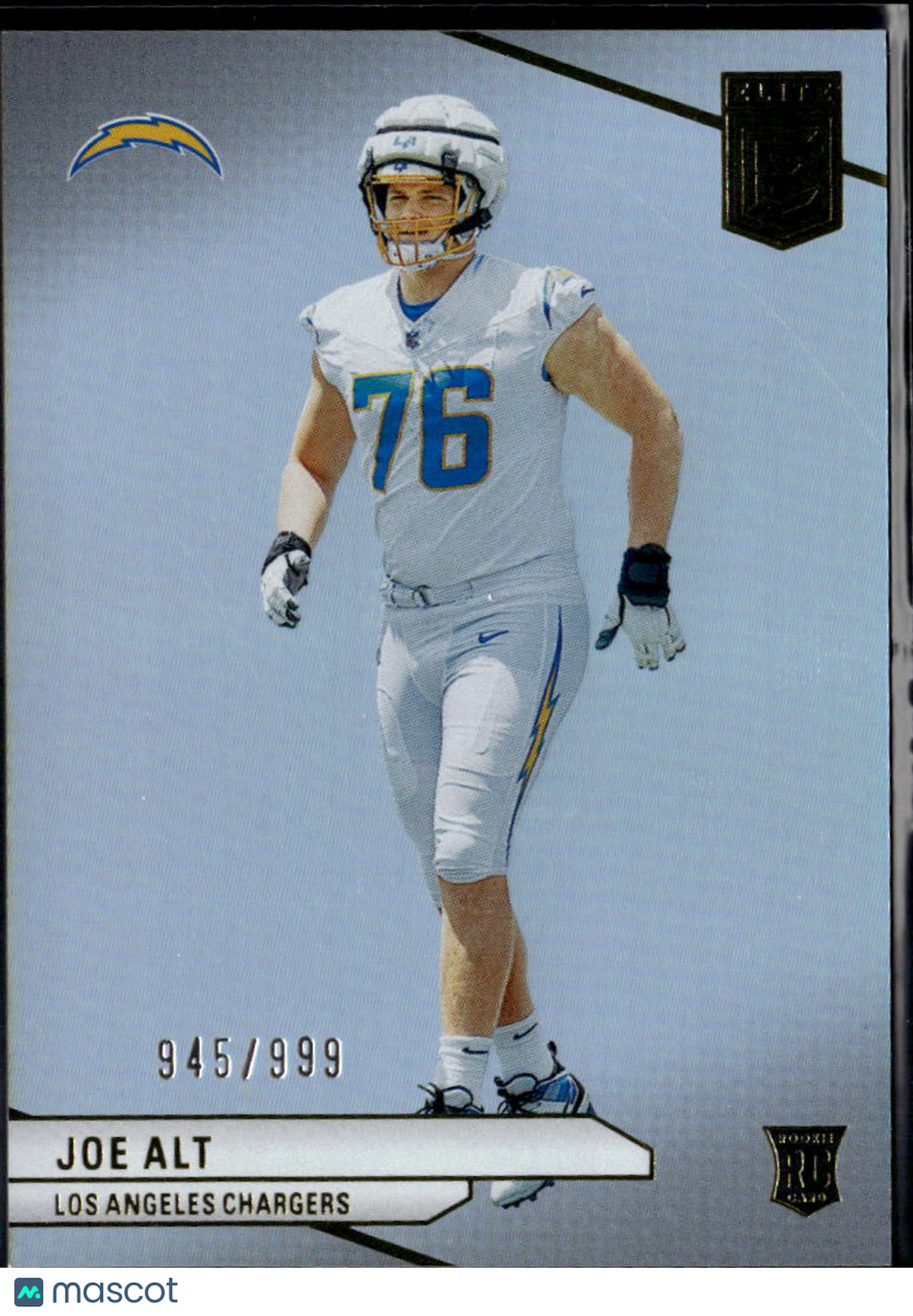 Joe Alt 2024 Elite Rookie RC 945/999 Los Angeles Chargers