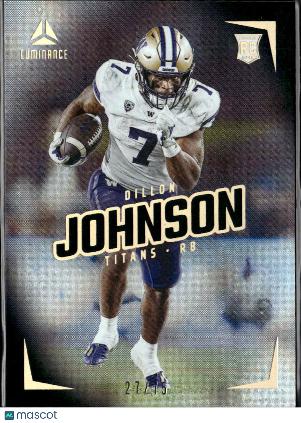 Dillon Johnson 2024 Luminance Black Rookie RC 27/75 Tennessee Titans
