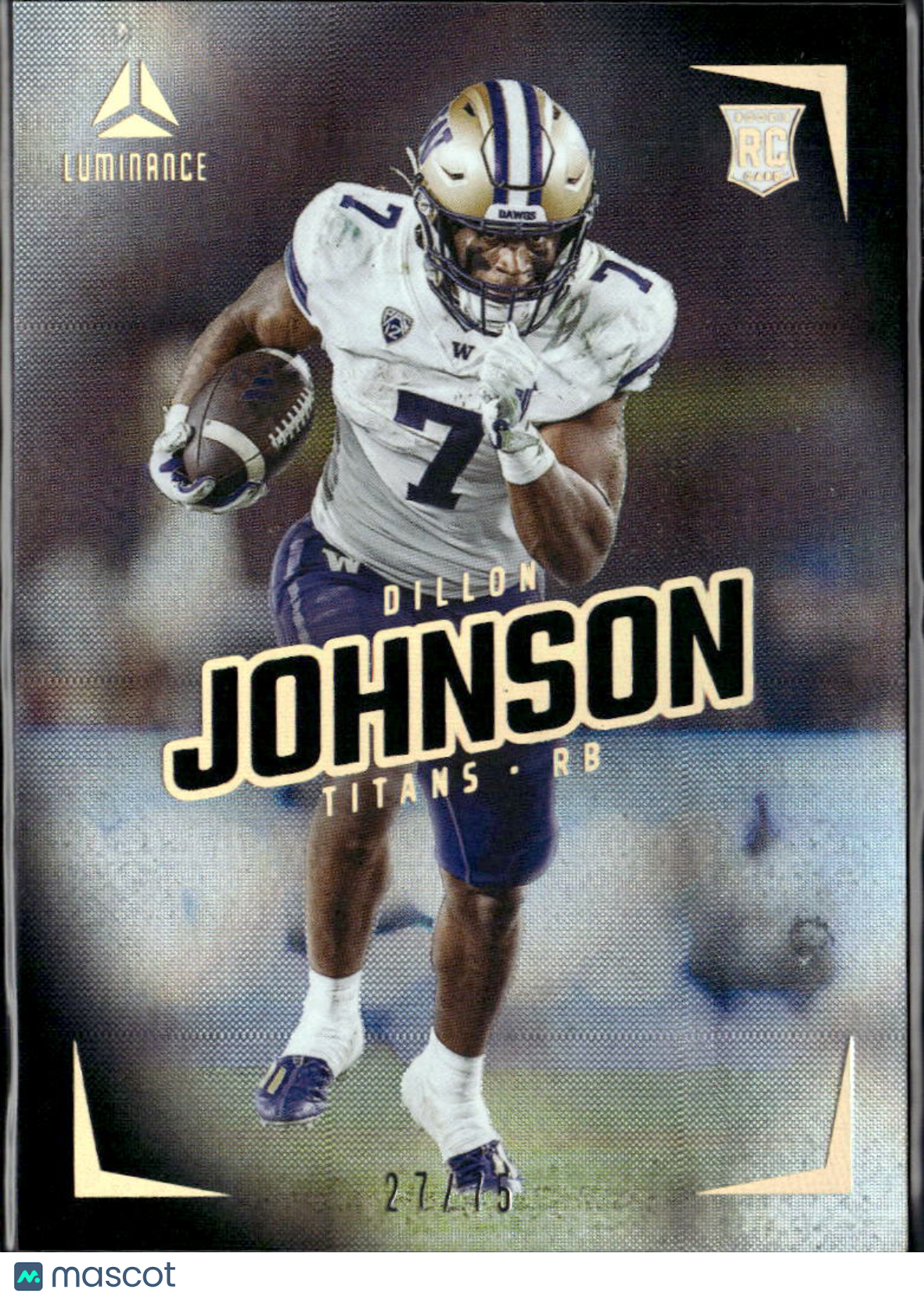 Dillon Johnson 2024 Luminance Black Rookie RC 27/75 Tennessee Titans