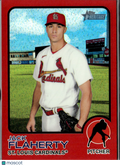 Jack Flaherty 2022 Topps Heritage Red Refractor /573 St. Louis Cardinals