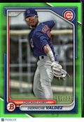 Derniche Valdez 2024 Bowman Lime Green 152/399 Chicago Cubs