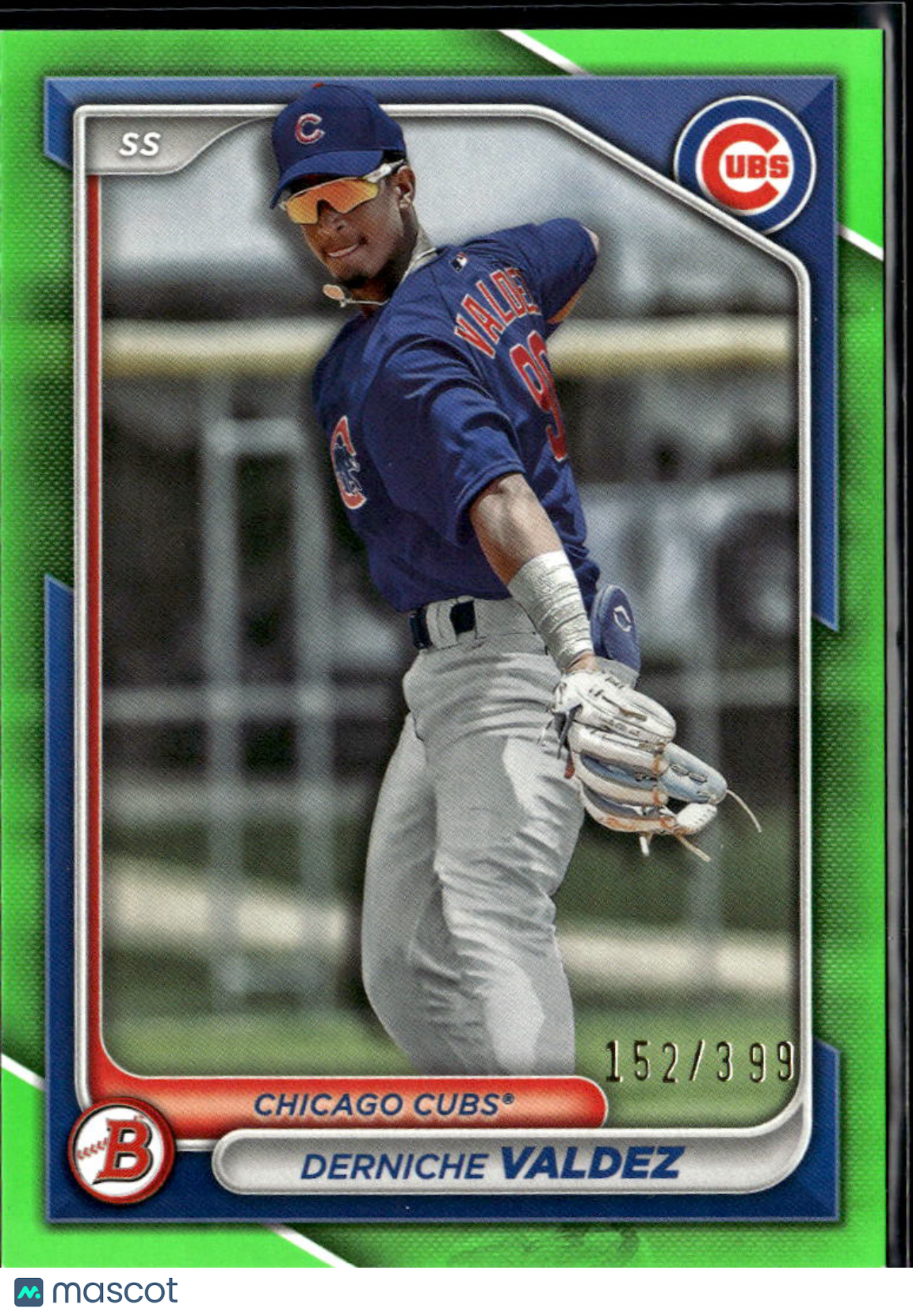 Derniche Valdez 2024 Bowman Lime Green 152/399 Chicago Cubs