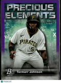 Termarr Johnson 2023 Bowman Platinum Precious Elements Purple 61/250 Pirates
