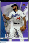 Kenley Jansen 2017 Topps Finest Purple Refractor /250 Los Angeles Dodgers