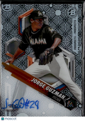 Jorge Guzman 2018 Bowman High Tek Auto Autograph Miami Marlins