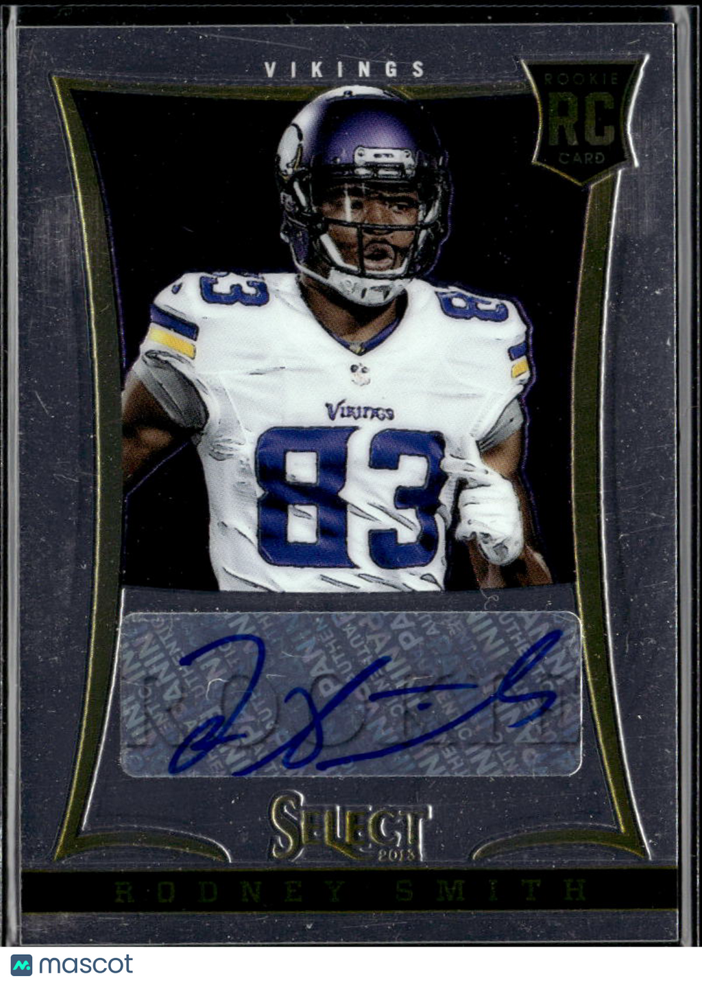 Rodney Smith 2013 Select Auto Autograph RC /499 Minnesota Vikings