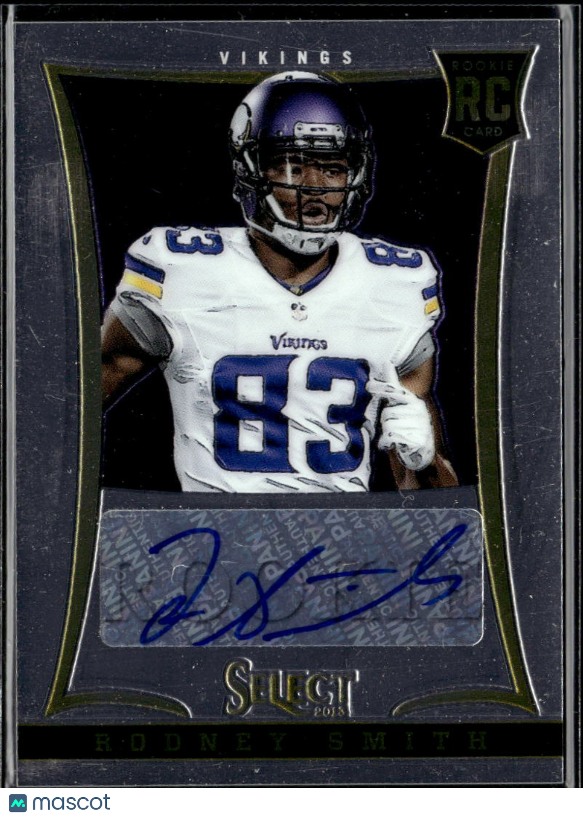 Rodney Smith 2013 Select Auto Autograph RC /499 Minnesota Vikings