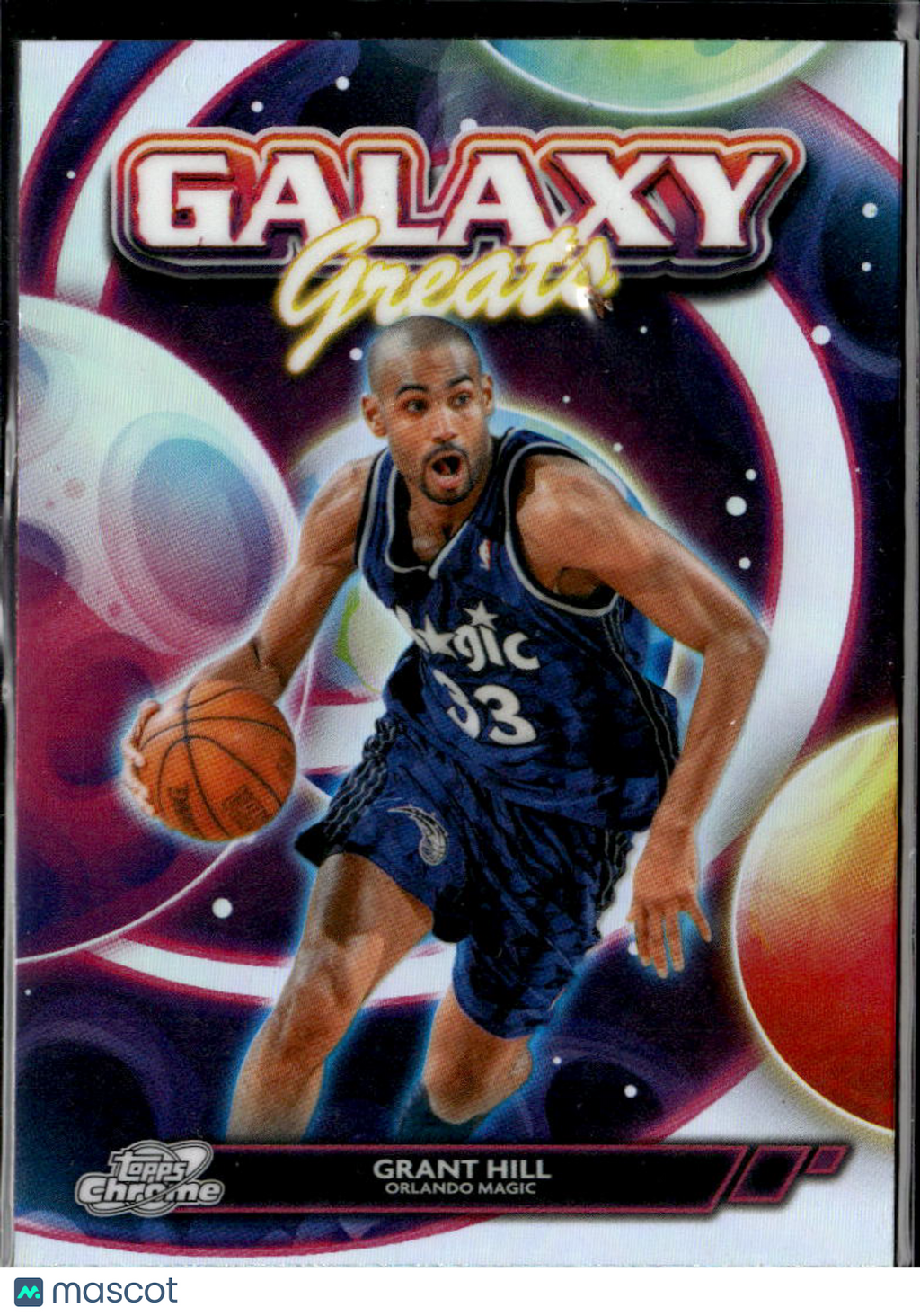 Grant Hill 2026 Topps Chrome Cosmic Galaxy Greats Refractor Orlando Magic