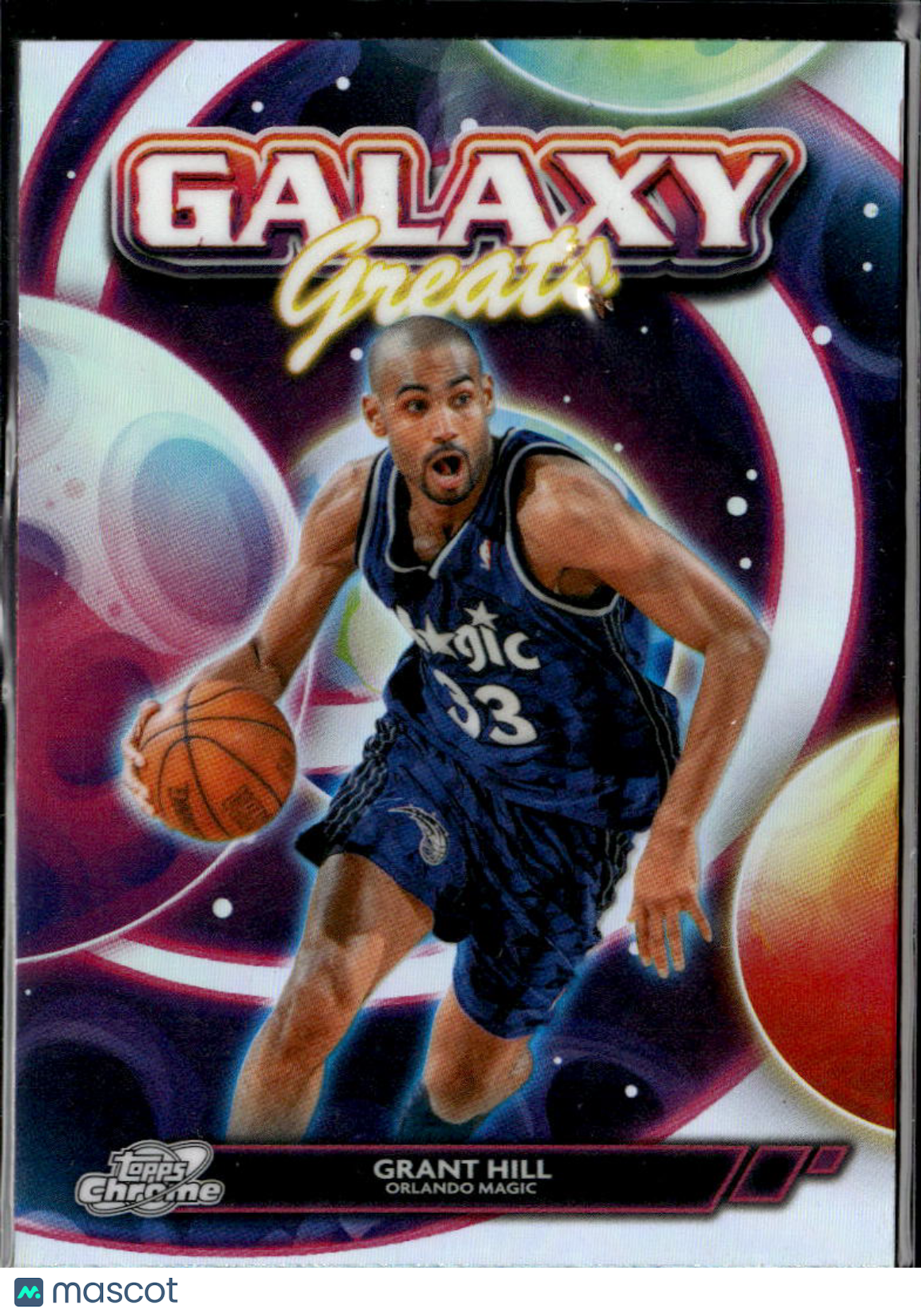 Grant Hill 2026 Topps Chrome Cosmic Galaxy Greats Refractor Orlando Magic