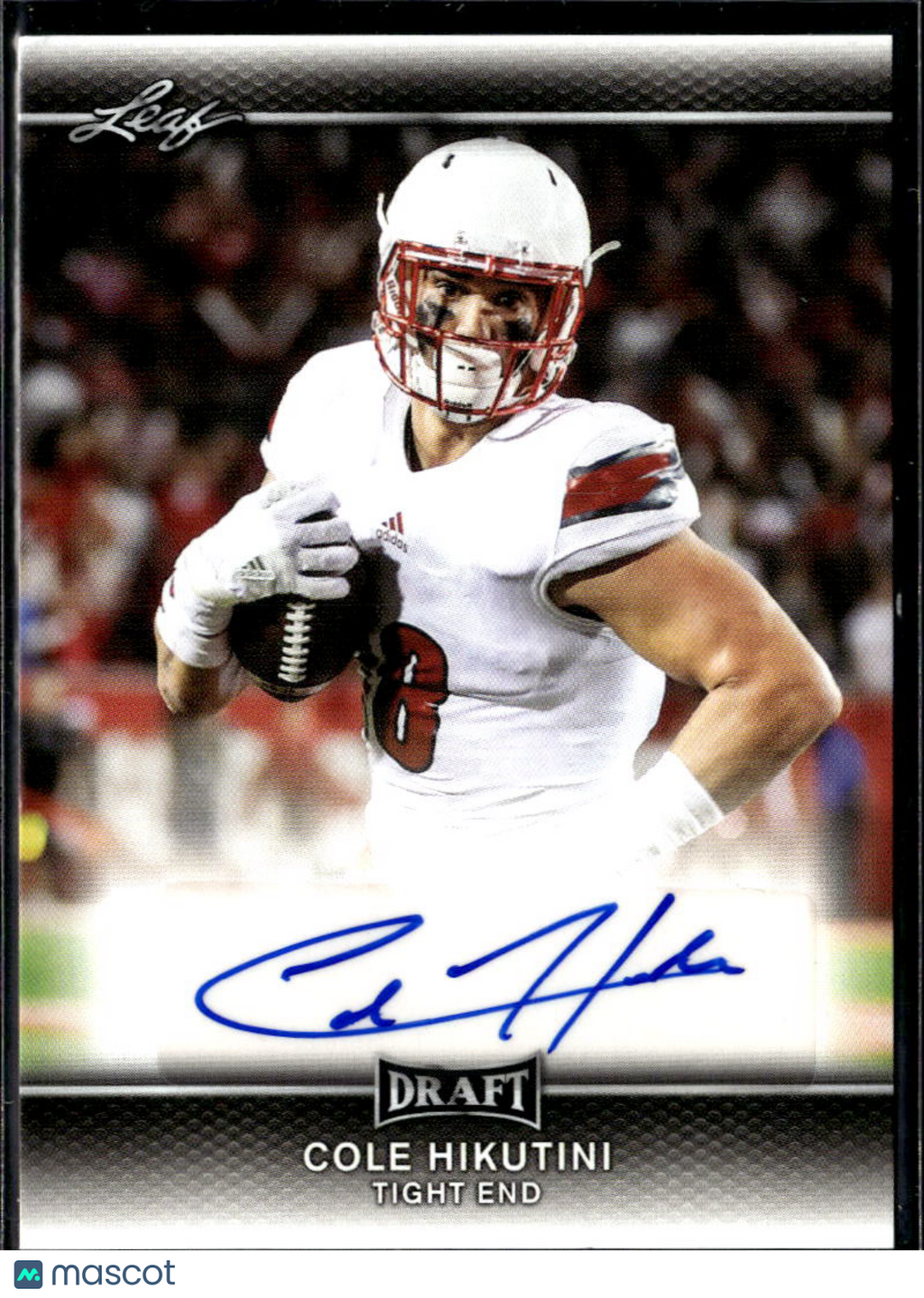 Cole Hikutini 2017 Leaf Draft Auto Autograph RC Louisville Cardinals