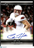 Cole Hikutini 2017 Leaf Draft Auto Autograph RC Louisville Cardinals