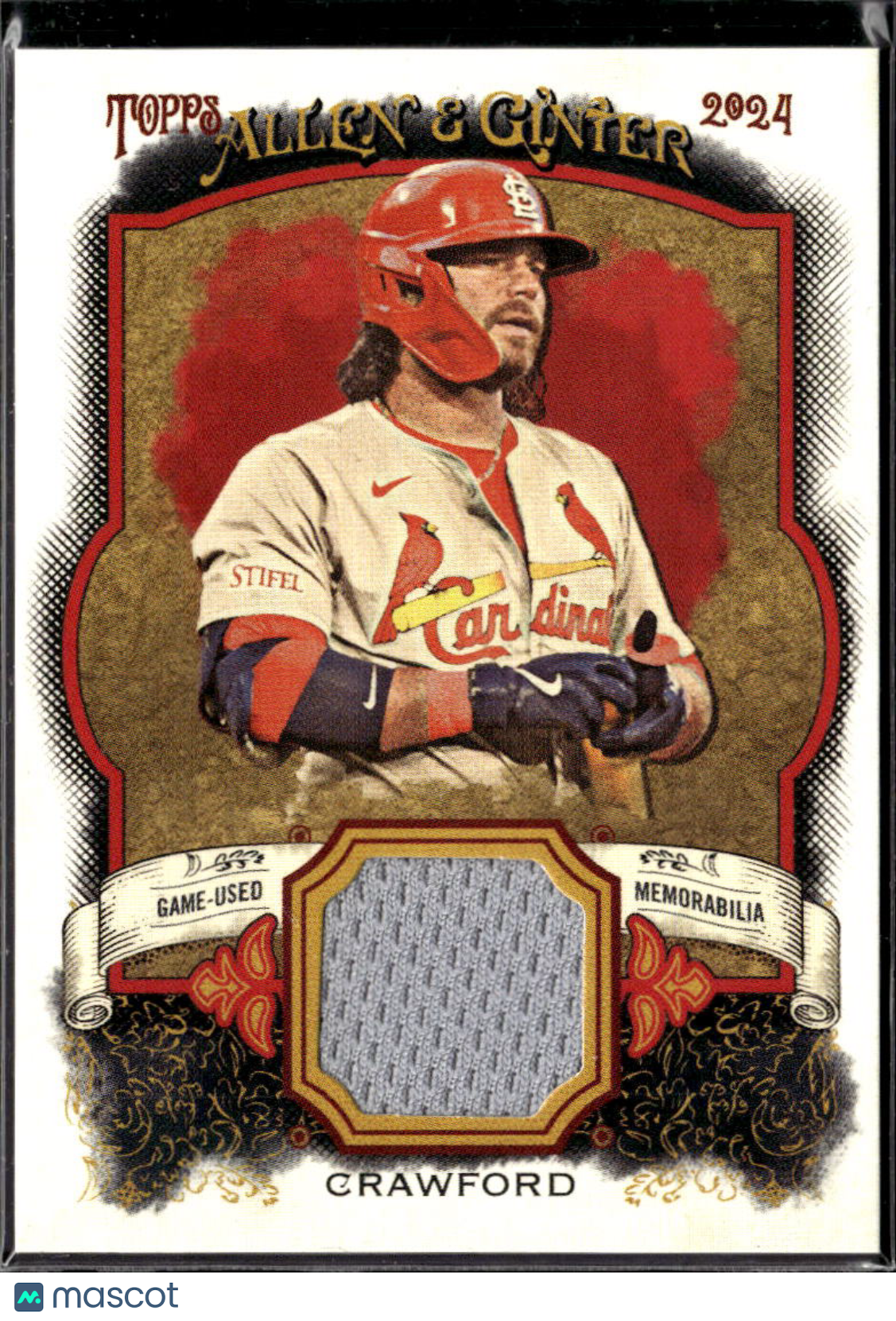 Brandon Crawford 2024 Topps Allen & Ginter Game Worn Patch St. Louis Cardinals