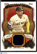 William Contreras 2024 Topps Allen & Ginter Game Worn Patch Milwaukee Brewers