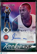 Louis King 2020 Panini Hoops Premium Stock Auto Autograph Detroit Pistons