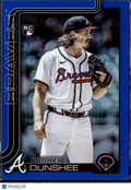 Parker Dunshee 2025 Topps Update Series RC Blue Border /150 Atlanta Braves