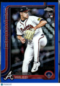Nathan Wiles 2025 Topps Chrome RC Blue /150 Atlanta Braves