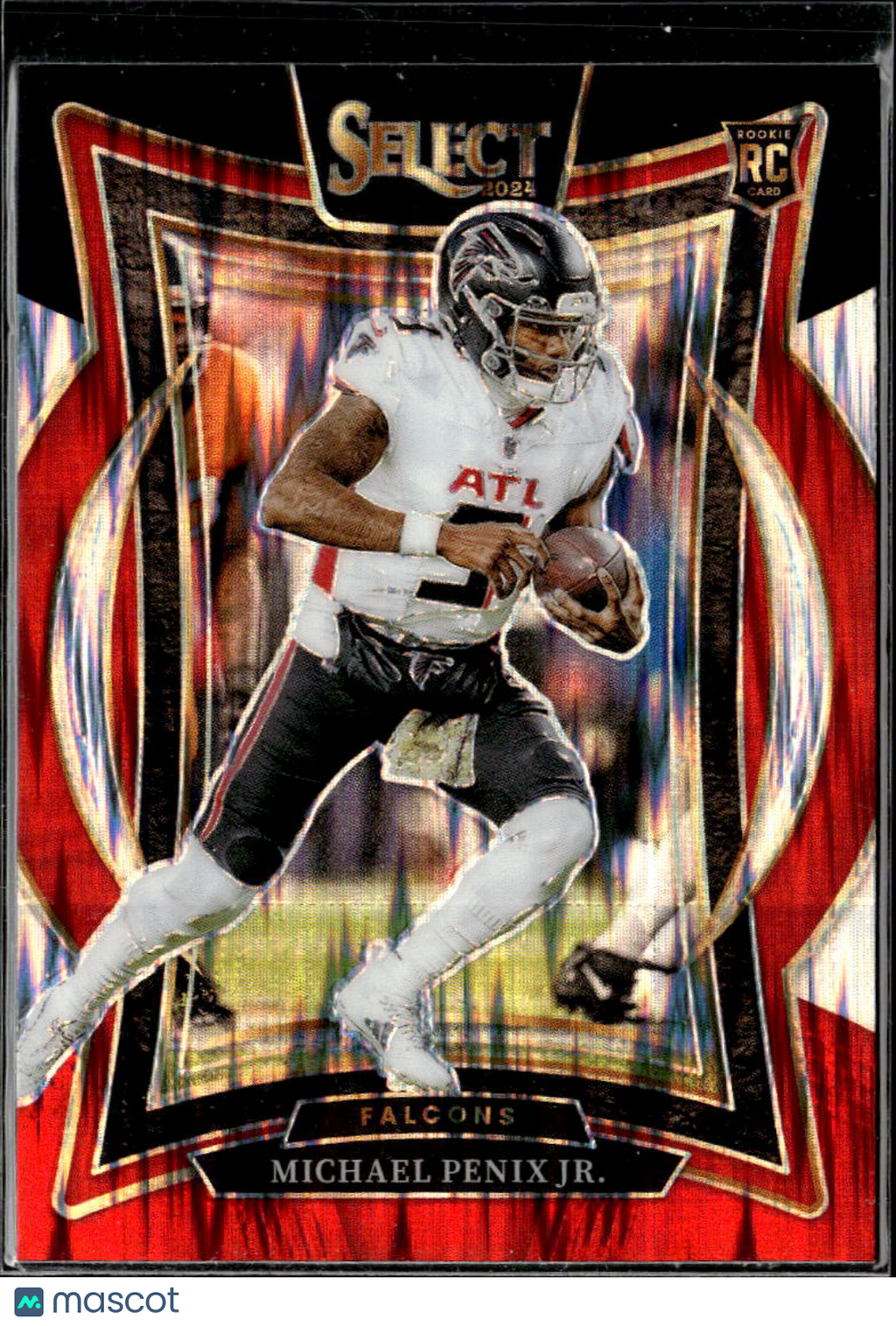 Michael Penix Jr. 2024 Select RC Rookie Black Red Atlanta Falcons
