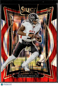 Michael Penix Jr. 2024 Select RC Rookie Black Red Atlanta Falcons