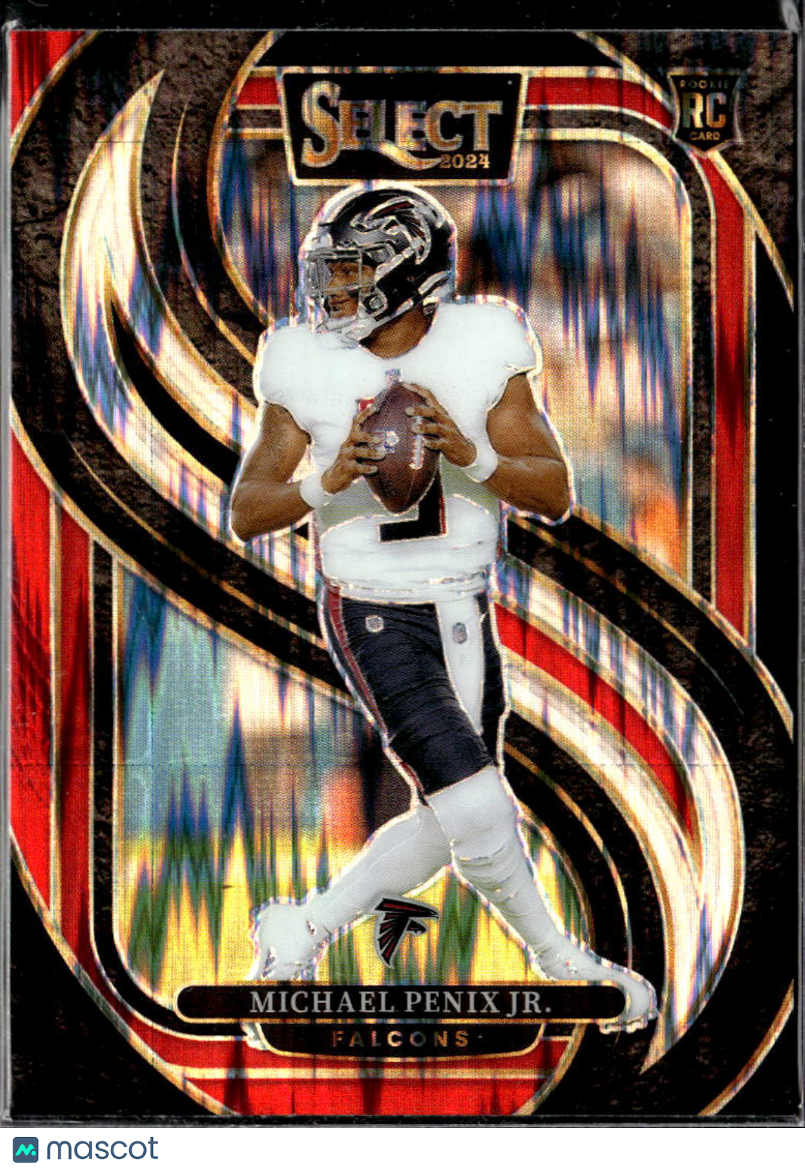 Michael Penix Jr. 2024 Select RC Rookie Black Red Atlanta Falcons