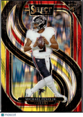 Michael Penix Jr. 2024 Select RC Rookie Black Yellow Atlanta Falcons