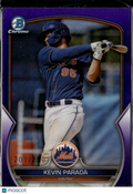Kevin Parada 2023 Bowman Chrome Purple Refractor /250 New York Mets