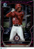 Brady House 2023 Bowman Chrome Fuchsia Lava Refractor /199 Washington Nationals