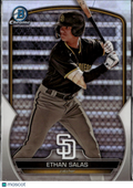 Ethan Salas 2023 Bowman Chrome Refractor RC San Diego Padres
