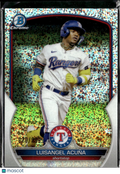 Luisangel Acuna 2023 Bowman Chrome Speckle Refractor Texas Rangers