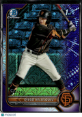 Diego Velasquez 2022 Bowman Chrome Purple Mojo Refractor /250 Giants